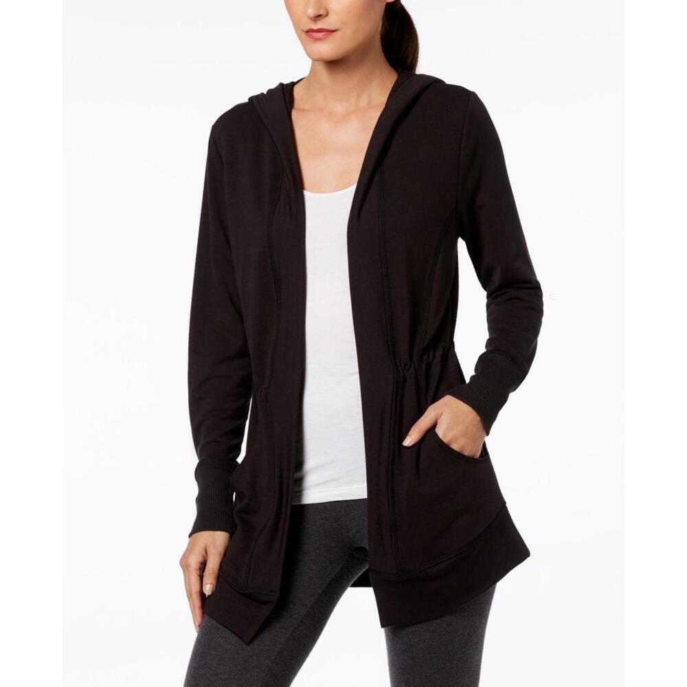 Ideology Womens Hooded Open Front Wrap Size XS